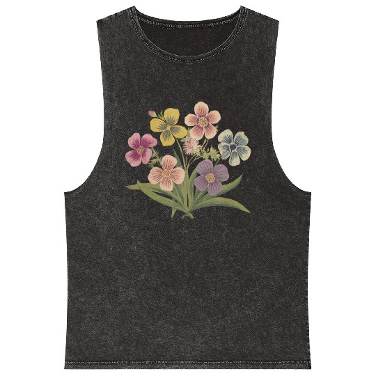 Wildflowers Mineral Wash Tank Tops