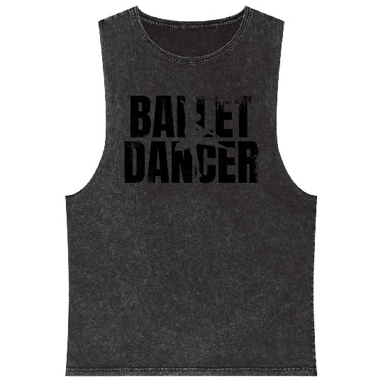 Ballet Dancer Mineral Wash Tank Tops