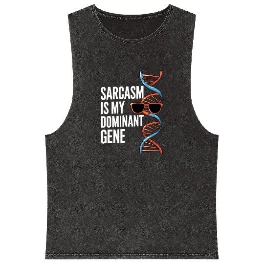 Sarcastic Genealogy DNA Test Genetics Biologist Mineral Wash Tank Tops
