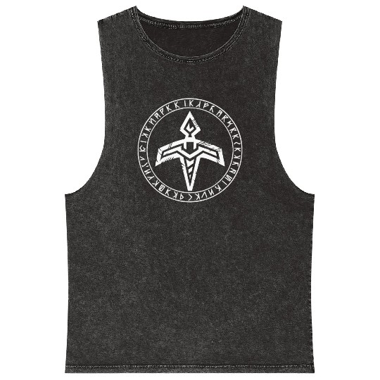Asatru Valhalla Scandinavian Pride Norsemen Viking Mineral Wash Tank Tops