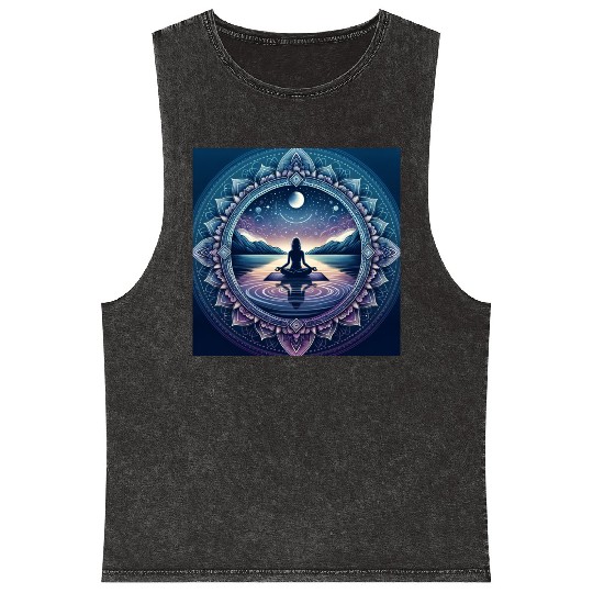 Mandala yoga Mineral Wash Tank Tops