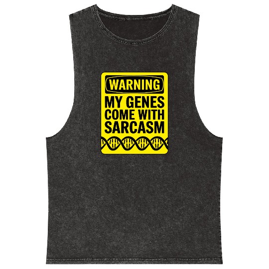 Sarcastic Genealogy DNA Test Genetics Biologist Mineral Wash Tank Tops