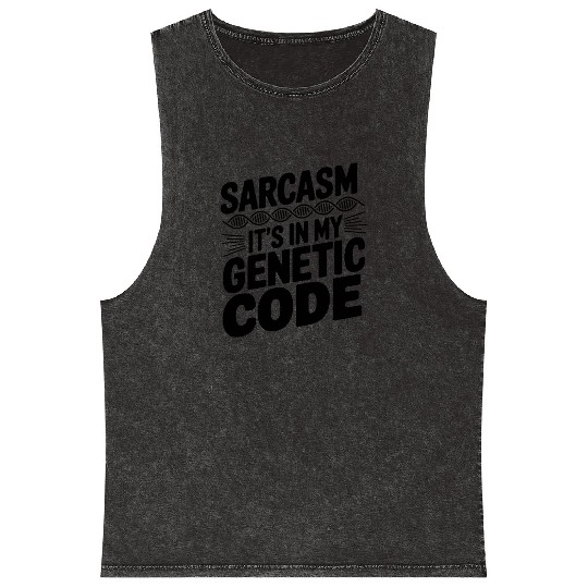 Sarcastic Genealogy DNA Test Genetics Biologist Mineral Wash Tank Tops