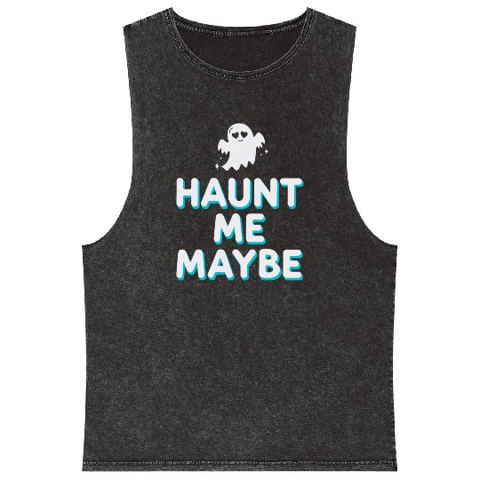 Paranormal Comedy Funny Ghost Humor Lighthearted Mineral Wash Tank Tops