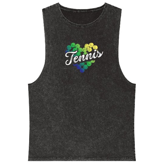 Heart of Tennis Passion Green Balls Mineral Wash Tank Tops