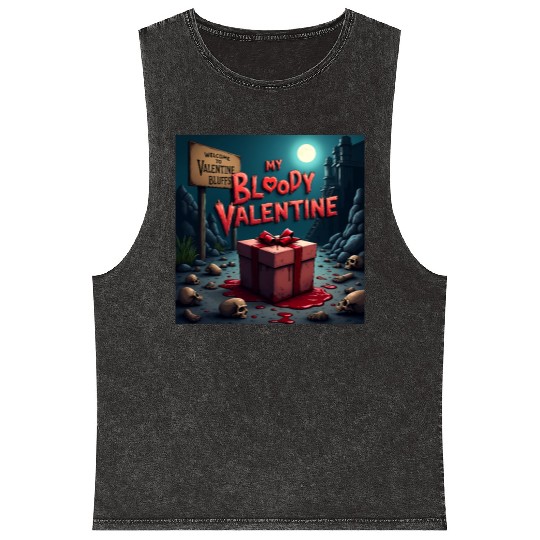 My bloody Valentine Mineral Wash Tank Tops