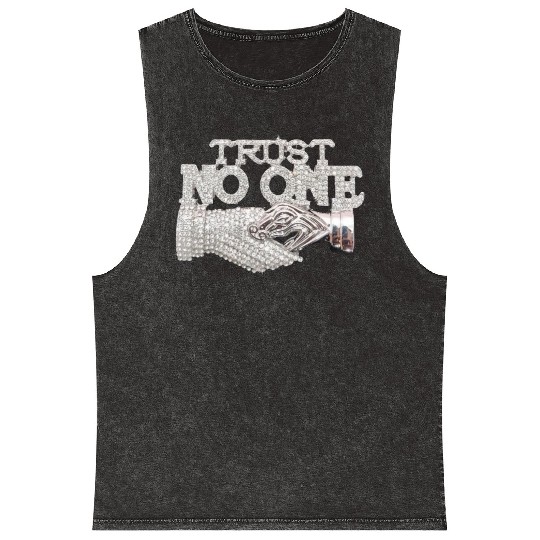 Trust No One Mineral Wash Tank Tops