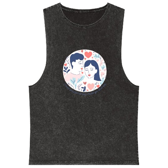 I Love You Mineral Wash Tank Tops