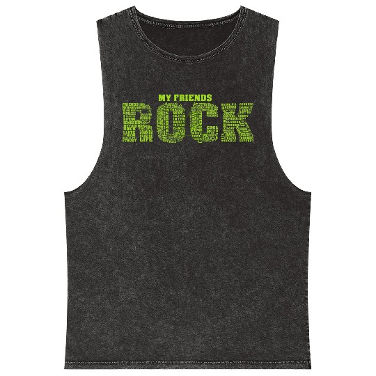 My Frineds fraternity Mineral Wash Tank Tops