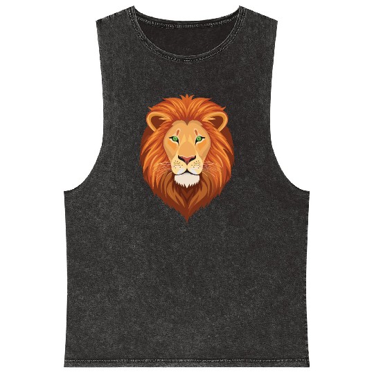 Tiger - Lion - Fearless - Lion King Mineral Wash Tank Tops