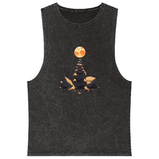 Balanced Rocks and Glowing Moon Mineral Wash Tank Tops
