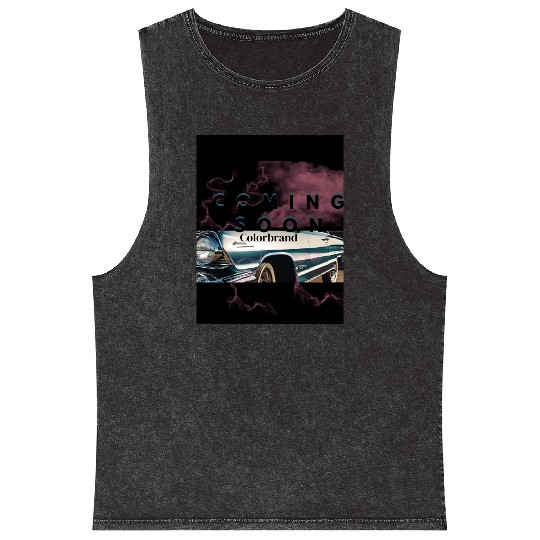 Colorbrand Lowrider advert design Mineral Wash Tank Tops