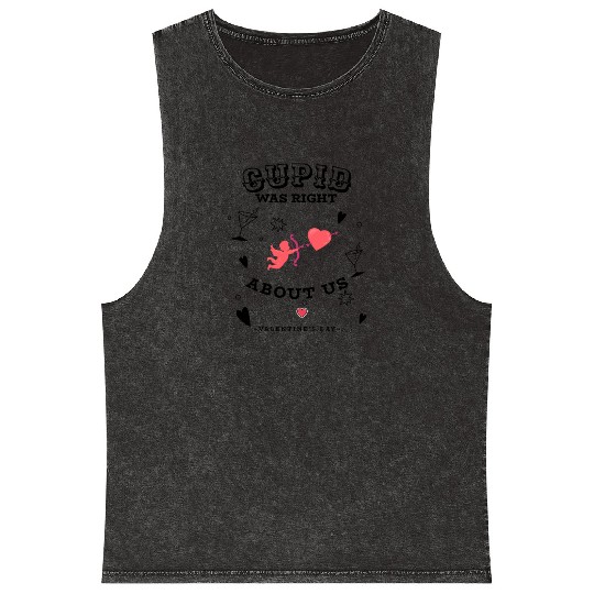 CUPID WAS RIGHT ABOUT US Mineral Wash Tank Tops