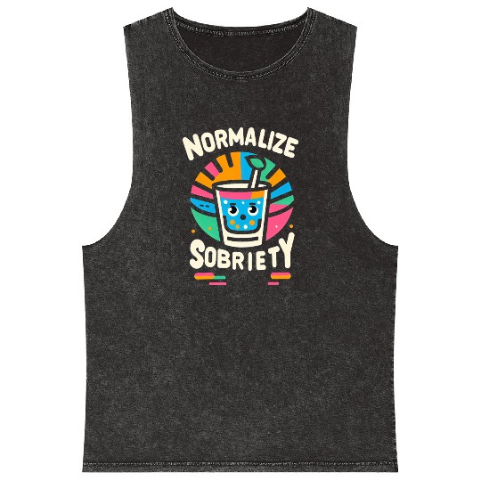 Normalize Sobriety 9 Mineral Wash Tank Tops