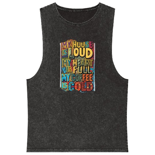 Parenting on hard mode Neurodivergent edition Mineral Wash Tank Tops