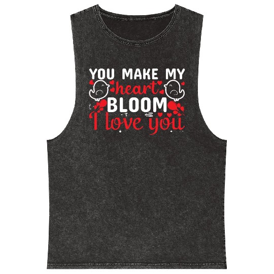 You Make My Heart Go BOOM, Love You Mineral Wash Tank Tops