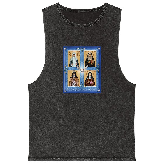 Women Doctors of the Church Mineral Wash Tank Tops