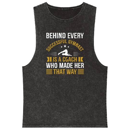 Gymnastics Gym Fitness Sports Training Mineral Wash Tank Tops