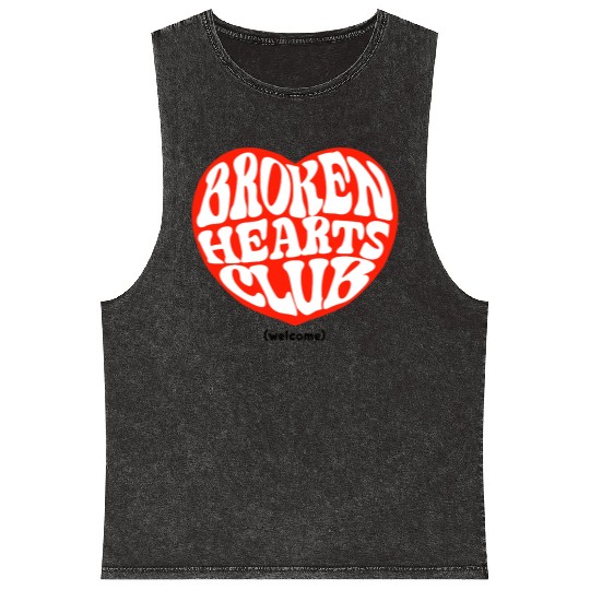 Broken Hearts Club Mineral Wash Tank Tops