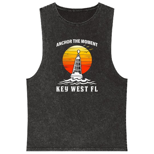 West Keys ANCHOR THE MOMENT KEY-WEST FL Mineral Wash Tank Tops