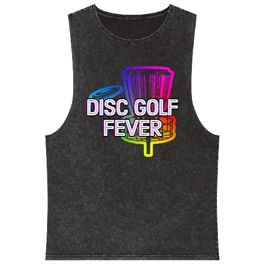 Disc Golf Fever Sports Vacation Games Relaxation Mineral Wash Tank Tops