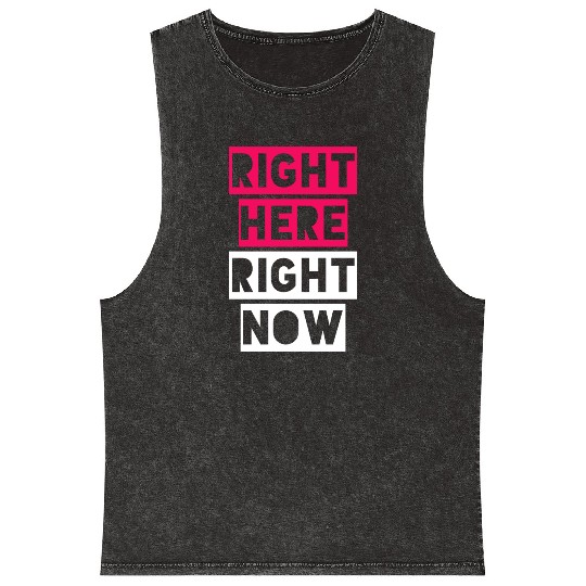 RIGHT HERE RIGHT NOW Mineral Wash Tank Tops