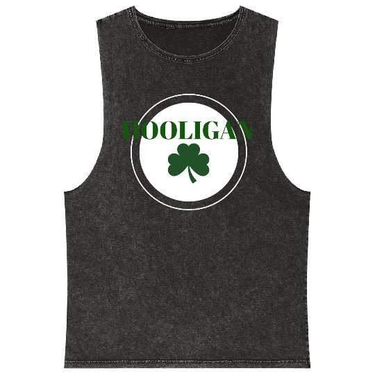 Hooligan with Clover Mineral Wash Tank Tops