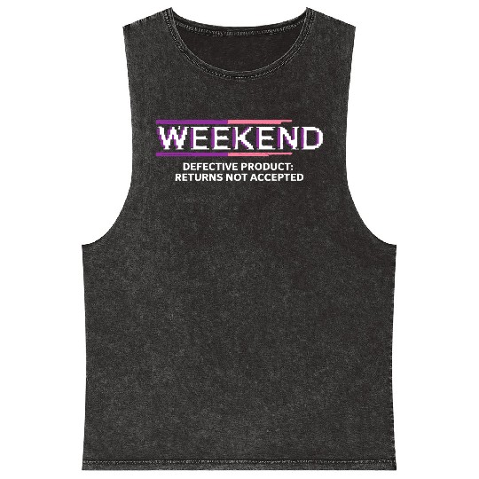 WEEKEND, Defective Product: Returns Not Accepted Mineral Wash Tank Tops