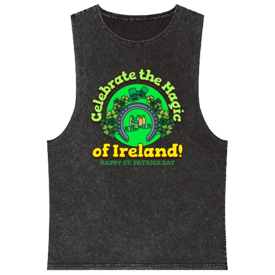 Celebrate the Magic of Ireland Mineral Wash Tank Tops