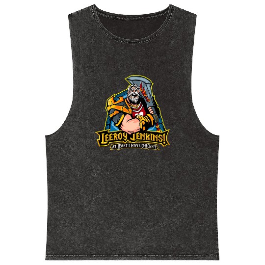 Warcraft Mineral Wash Tank Tops