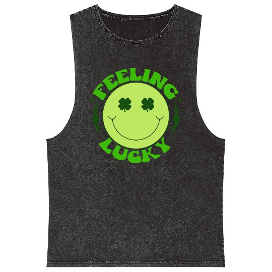 Feeling Lucky Mineral Wash Tank Tops