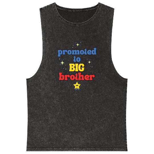 Promoted to BIG Brother – Kids & Toddler Tees Mineral Wash Tank Tops