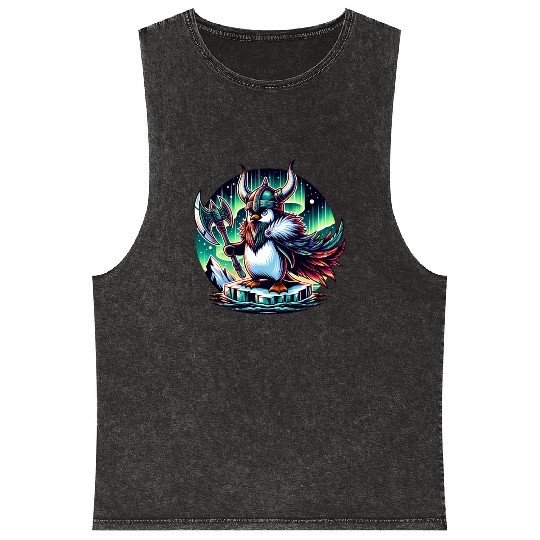 Viking Penguin Conqueror of the Ice Mineral Wash Tank Tops
