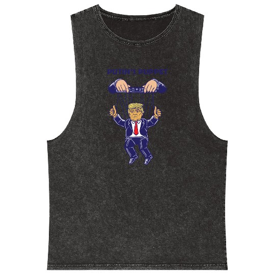 Putin's Puppet Trump Is A Russian Asset Political Mineral Wash Tank Tops
