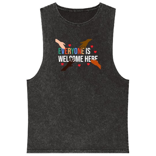 Everyone is welcome here Idaho Teacher Mineral Wash Tank Tops