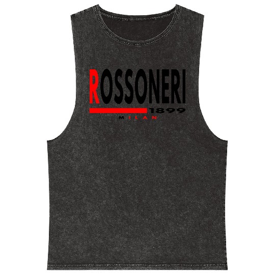 Rossoneri 1988 Milan Classic Mineral Wash Tank Tops
