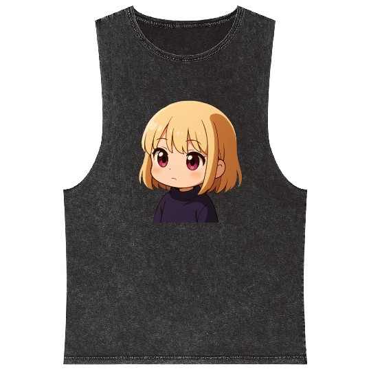 Cha Hae-In chibi version Mineral Wash Tank Tops