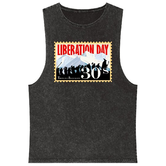 Liberation Day, There & Back Again 1930's Mineral Wash Tank Tops
