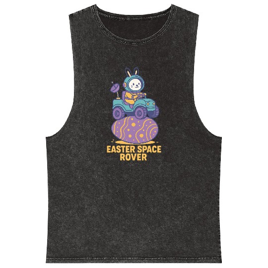 find out The universe"EASTER SPACE ROVER" Mineral Wash Tank Tops