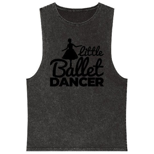 Little Ballet Girl Mineral Wash Tank Tops