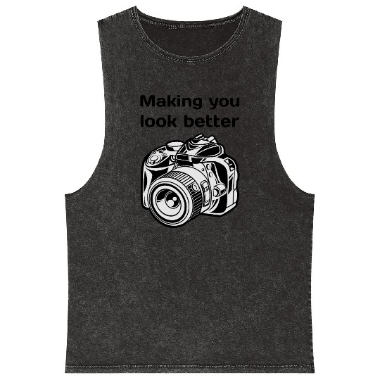 Making You Look Better Photography Camera Mineral Wash Tank Tops