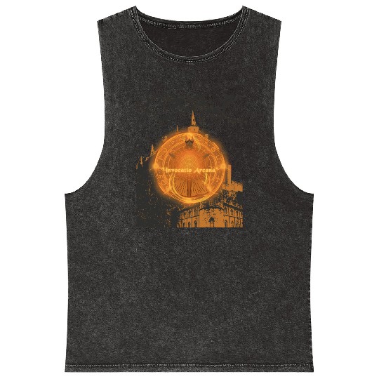 Arcane Summoning Ritual - Dark Magic Fantasy Art Mineral Wash Tank Tops