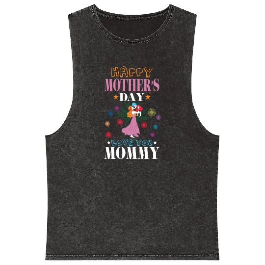 Happy Mother's Day – Love You Mommy Gift Mineral Wash Tank Tops