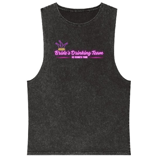 Bride's Drinking Team – No Regrets Tour Mineral Wash Tank Tops