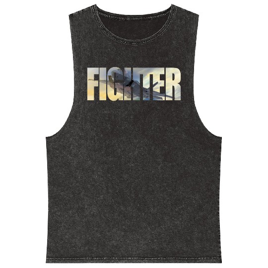 Fighter F-35 Lightning II Mineral Wash Tank Tops