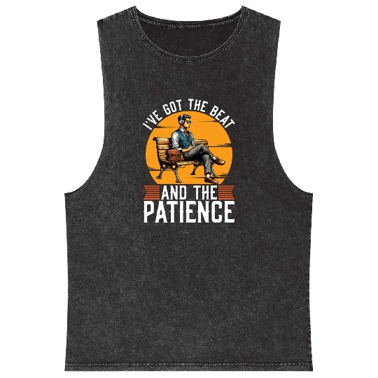 Music Teacher I've Got The Beat Educator Musician Mineral Wash Tank Tops