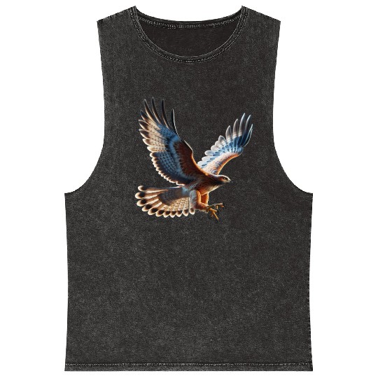 Majestic Hawk Flight Mineral Wash Tank Tops
