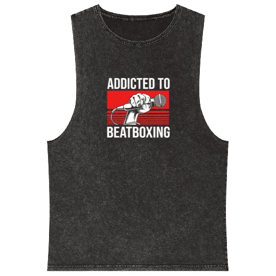 Beatbox Classic Hip Hop Music Mineral Wash Tank Tops