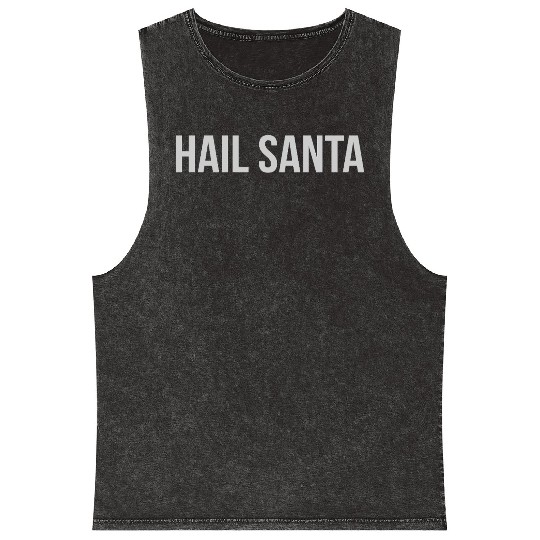 Hail Santa Mineral Wash Tank Tops
