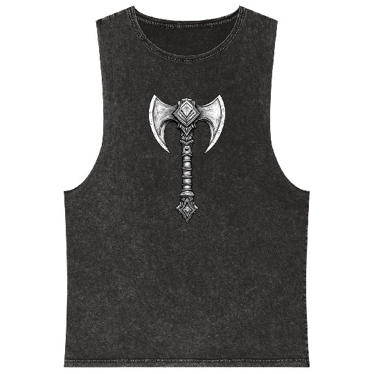 Holy Symbol of Ferros (God of War) Mineral Wash Tank Tops